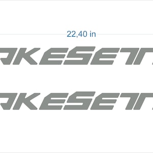 wakesetter-bootemblemen 22" chroom + GRATIS SNELLE levering DHL Express - Stickersset - Grafische sticker