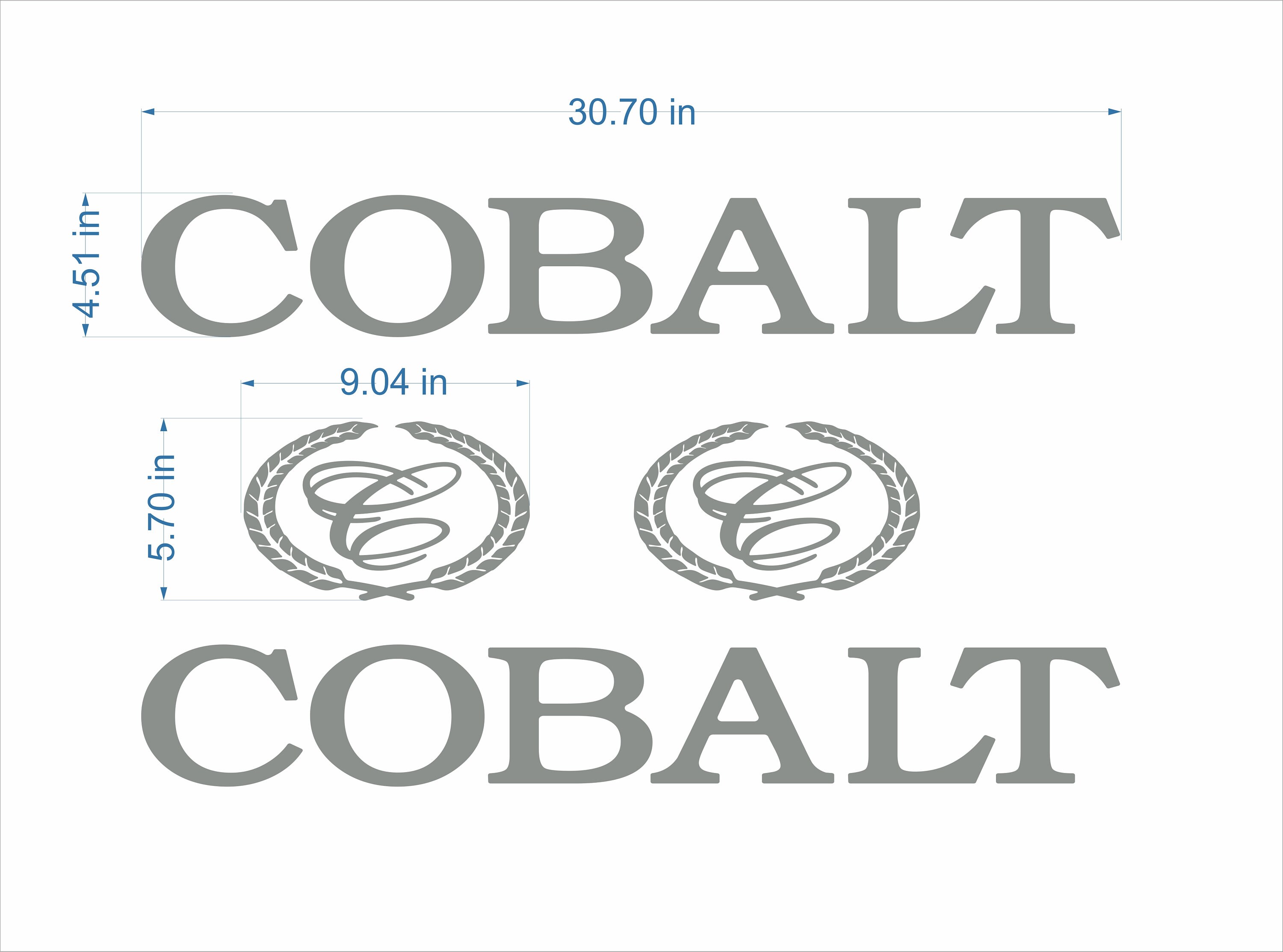 Cobalt boat Emblems 30 chrome FREE FAST delivery DHL Etsy