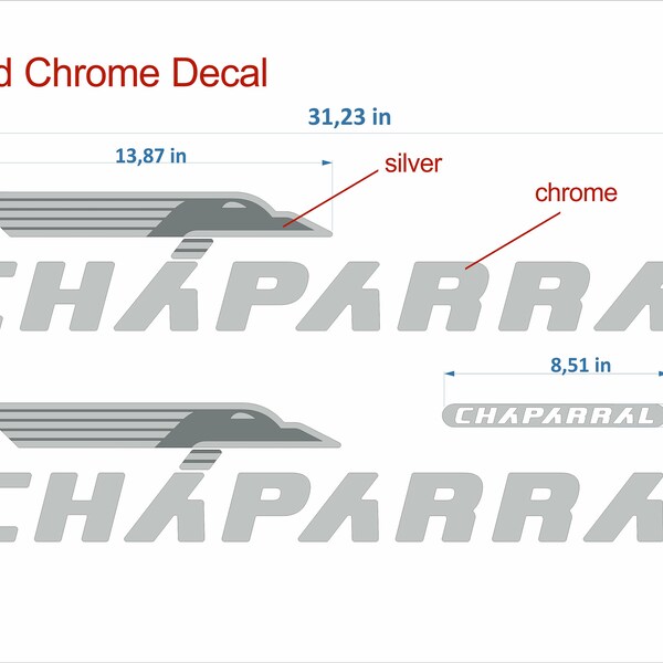 Chaparral Boat Decal Etsy