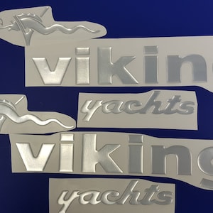 Viking Yachts-boten Emblemen 16" + GRATIS SNELLE levering DHL Express - Stickers Set - Grafische sticker