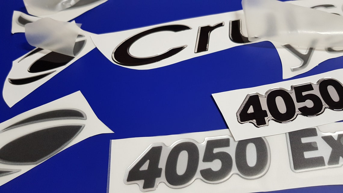 Cruisers Yachts Boat Emblem 24 Chrome Black 4050 FREE Etsy