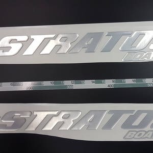 Stratos Boat Emblem 22 &quot;chrom + KOSTENLOSE SCHNELLE Lieferung DHL Express
