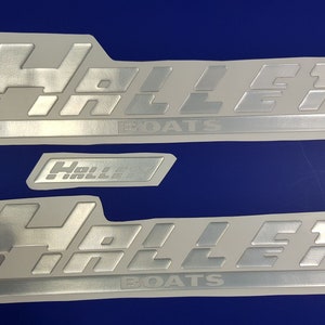 Hallett Boats-embleem 22" + GRATIS SNELLE levering DHL Express - Stickersset - Grafische sticker