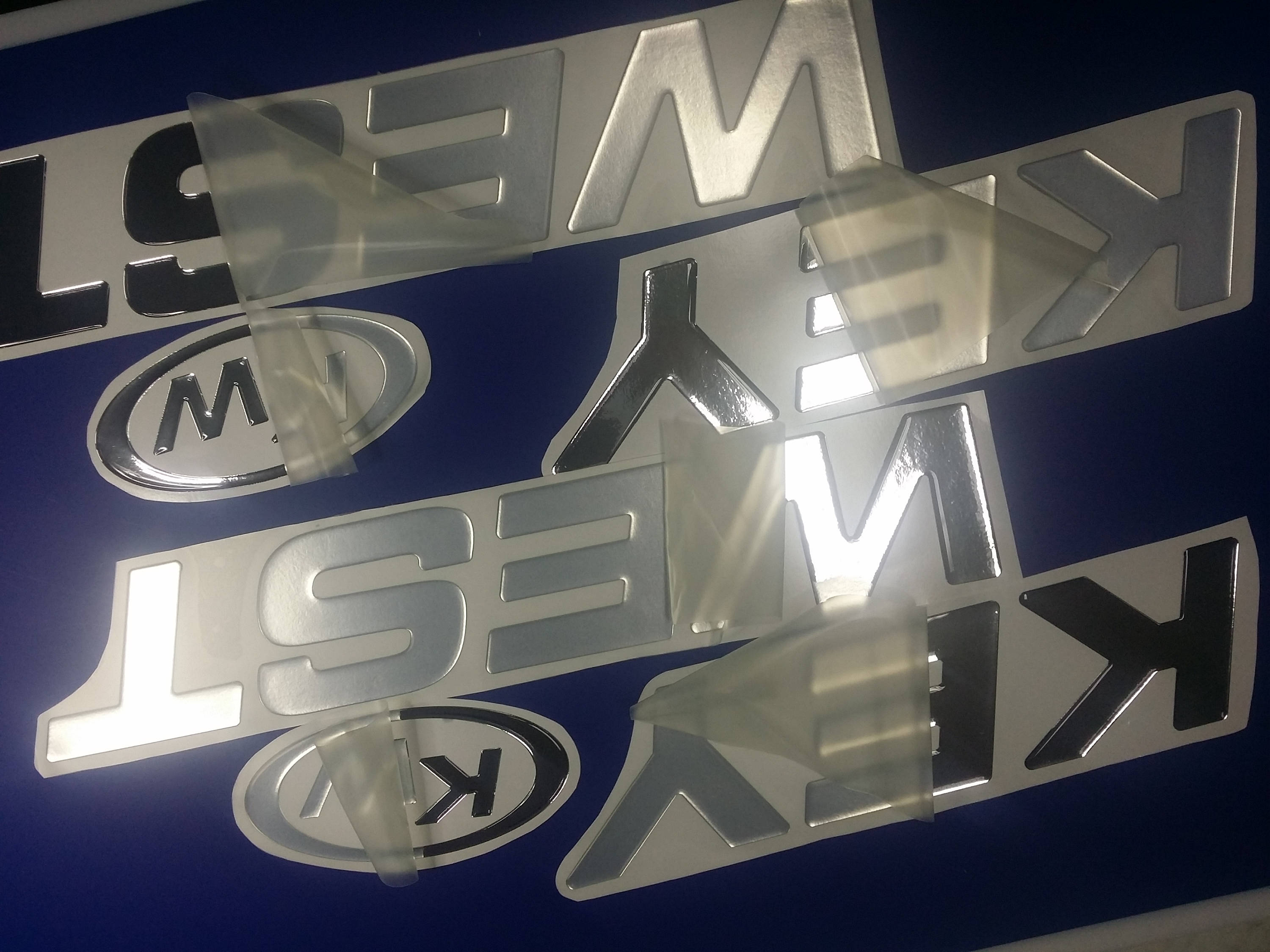 Key West Boats Emblems 40 chrome FREE FAST delivery Etsy