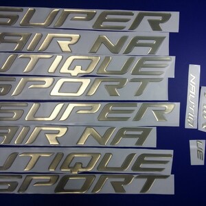 Super Air Nautique Sportbootemblemen 73" goud + GRATIS SNELLE levering DHL Express - Stickersset - Grafische sticker