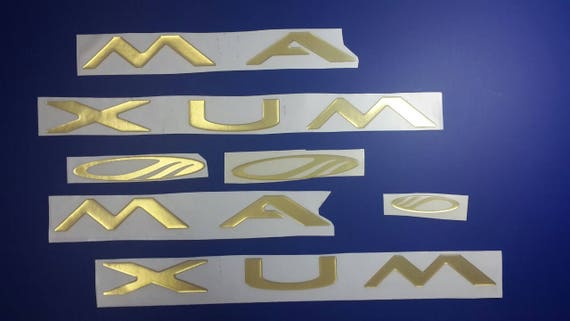 Maxum Boat Emblems 40 Gold Free Fast Delivery Dhl Etsy