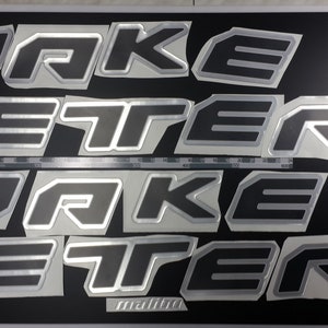 malibu wakesetter boat emblemen 77,7" chroom zwart + GRATIS SNELLE levering DHL Express - Stickers Set - Grafische sticker