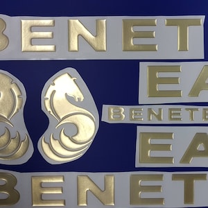 Beneteau-bootemblemen 26" goud + GRATIS SNELLE levering DHL Express - Stickersset - Grafische sticker