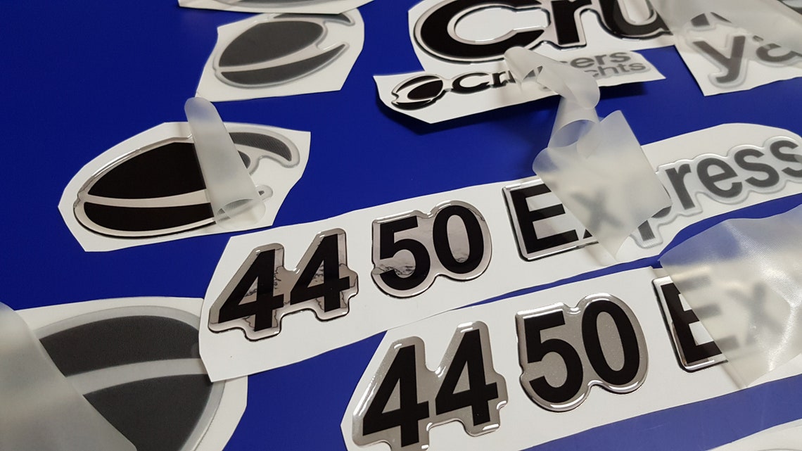 Cruisers Yachts Boat Emblem 24 Chrome Black 4450 FREE Etsy