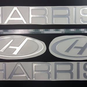 Harris Pontoon-bootemblemen 22" + GRATIS SNELLE levering DHL Express - Stickers Set - Grafische sticker