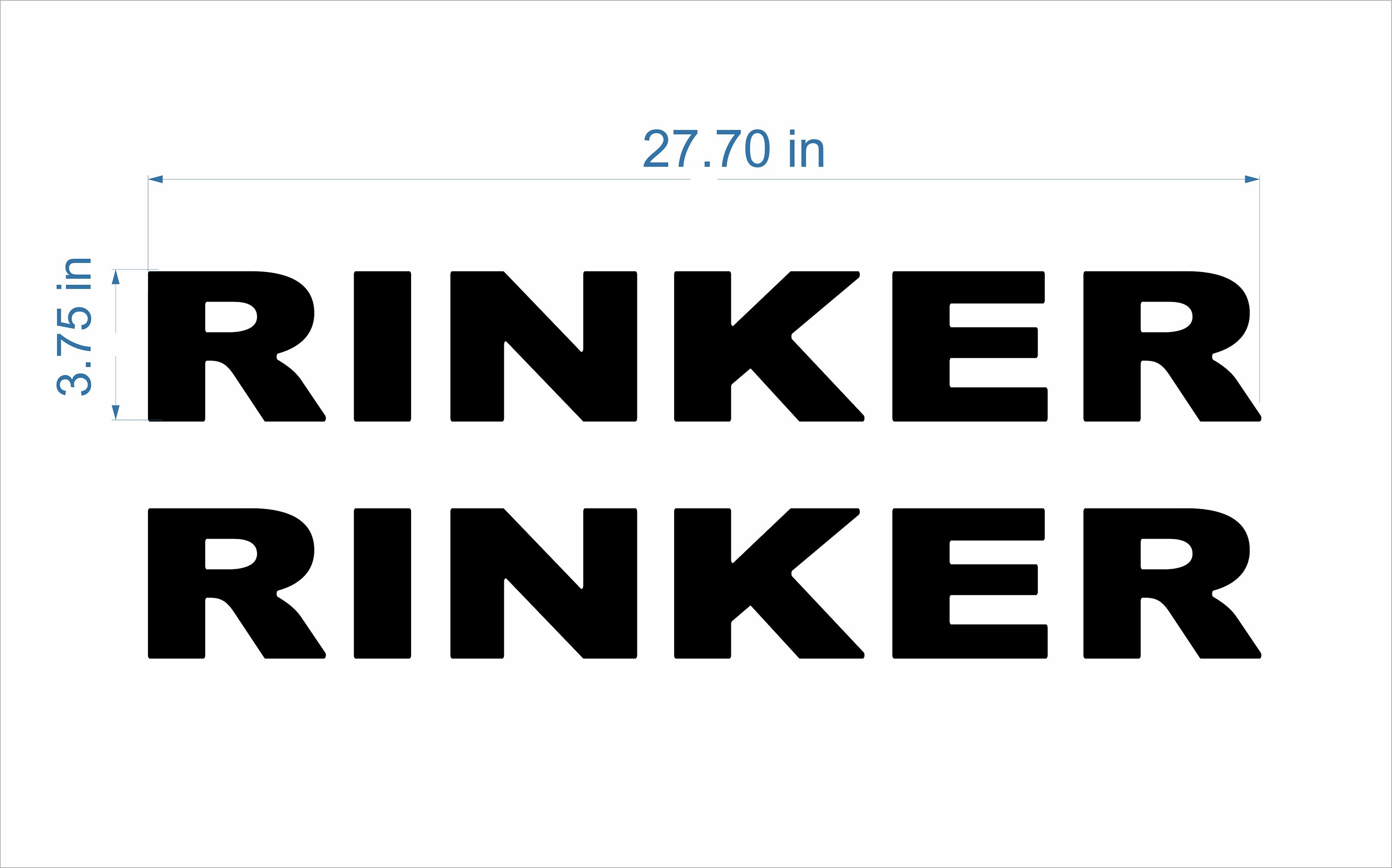 Rinker boat Emblems 28 black FREE FAST delivery DHL Etsy