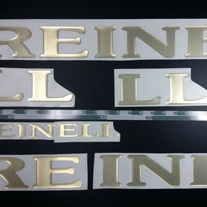 Reinell Boats-emblemen 30" goud + GRATIS SNELLE levering DHL Express - Stickers Set - Grafische sticker