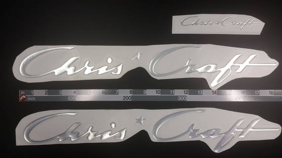 Chris Craft Boat Emblems 18 Chrome Free Fast Delivery Etsy