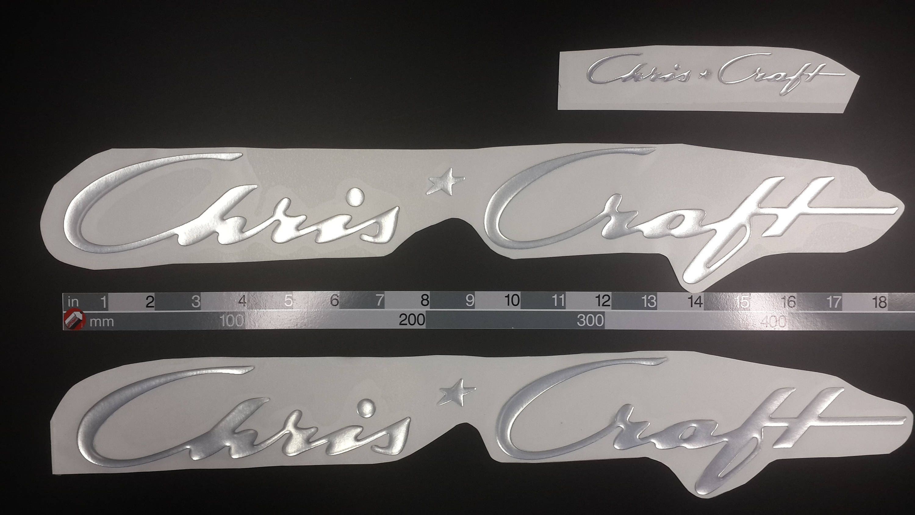 Chris Craft Boat Emblems 18 Chrome FREE FAST Delivery Etsy