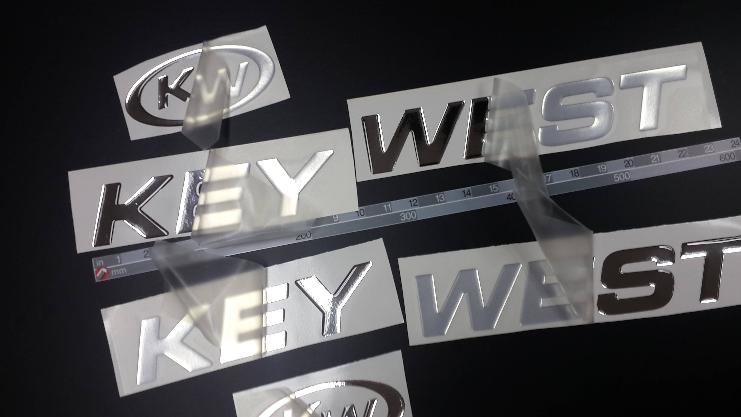 Key West Boats Emblems 22 chrome FREE FAST delivery Etsy