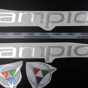 Campion-bootemblemen 20" chroom + GRATIS SNELLE levering DHL Express - Stickersset - Grafische sticker