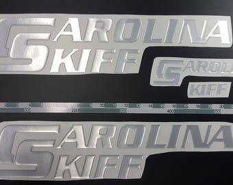 ADESIVI DECALCOMANIE LOGO BARCA CAROLINA SKIFF J14 Set Di 2x18 - Foto 2