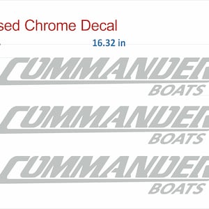 Commander Boats-emblemen 16" + GRATIS SNELLE levering DHL Express - Stickersset - Grafische sticker