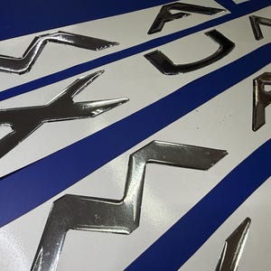 maxum boat-emblemen 40" chroom + GRATIS SNELLE levering DHL Express - set met verhoogde stickers - grafische sticker