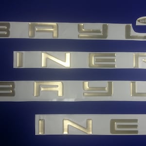 Bayliner Boats-emblemen 44" goud + GRATIS SNELLE levering DHL Express - Stickersset - Grafische sticker