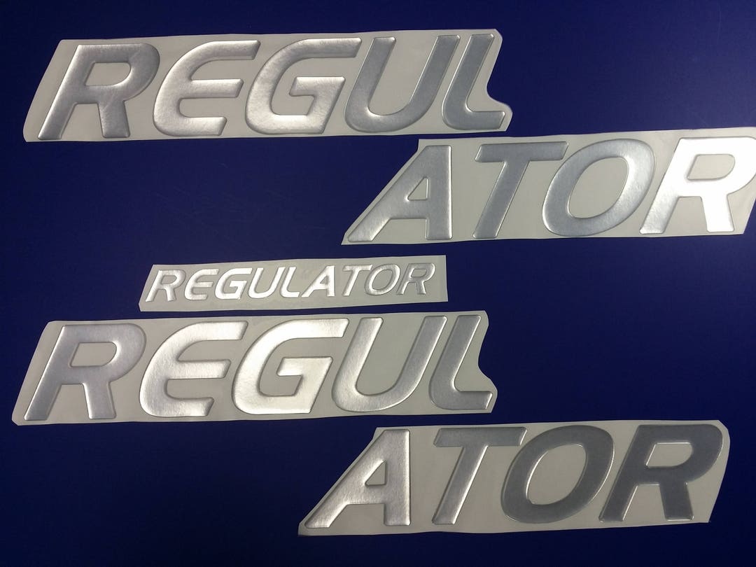 Regulator Boat Emblems 26 Chrome FREE FAST Delivery DHL Express