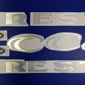 Bootemblemen 30" chroom + GRATIS SNELLE levering DHL Express - Stickersset - Grafische sticker