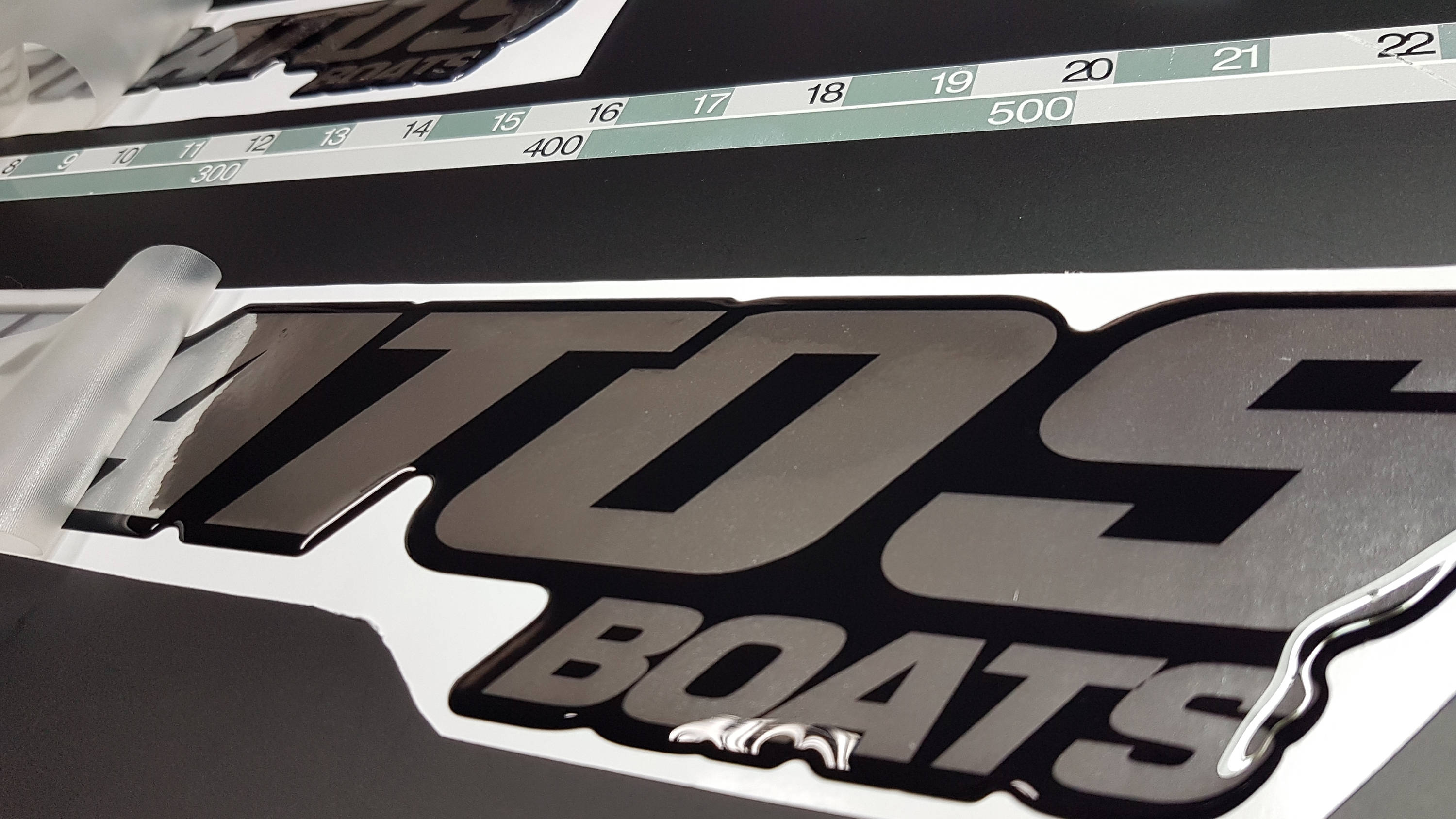 Stratos Boats Emblem 22 Black Chrome FREE FAST Etsy