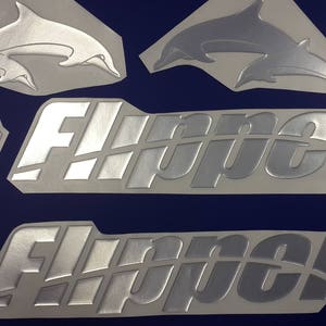 flipperbootemblemen 17" + GRATIS SNELLE levering DHL Express - Stickers Set - Grafische sticker