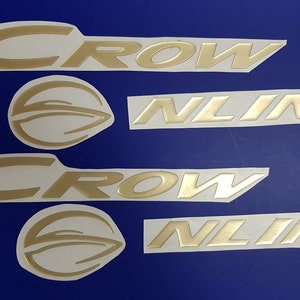 Crownline-bootemblemen 33" goud + GRATIS SNELLE levering DHL Express - Stickersset - Grafische sticker