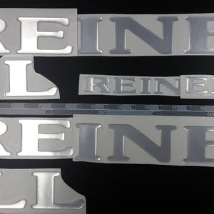 Reinell-bootemblemen 30" chroom + GRATIS SNELLE levering DHL Express - Stickers Set - Grafische sticker