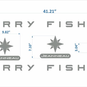 Jeanneau Merry Fisher Boat Emblems 41 FREE FAST Delivery DHL Express jeanneau-merry-fisher-boat-emblems-41-free-fast-delivery-dhl-express