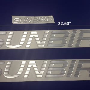 sunbird-boten Emblemen 22,5" + GRATIS SNELLE levering DHL Express - Stickers Set - Grafische sticker