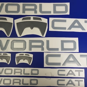 World Cat-bootemblemen 40" + GRATIS SNELLE levering DHL Express - Stickersset - Grafische sticker