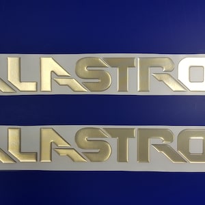 Glastron-bootemblemen 22" goud + GRATIS SNELLE levering DHL Express - Stickersset - Grafische sticker