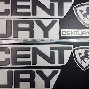 Seaswirl Boats Emblems 21/" silver black FREE FAST delivery DHL express