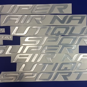 Super Air Nautique Sportbootemblemen 73" chroom + GRATIS SNELLE levering DHL Express - Stickersset - Grafische sticker