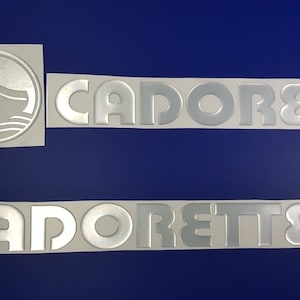 Cadorette Boats-embleem 29" + GRATIS SNELLE levering DHL Express - Stickersset - Grafische sticker