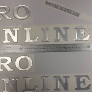Crownline-bootemblemen 30" chroom + GRATIS SNELLE levering DHL Express - Stickers Set - Grafische sticker