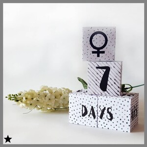 Large Baby Milestone Blocks, Baby Age Blocks, Nursery Decor, Baby Shower Gift, Photo Prop, Photo Blocks, Number Cube, Pregnancy Countdown