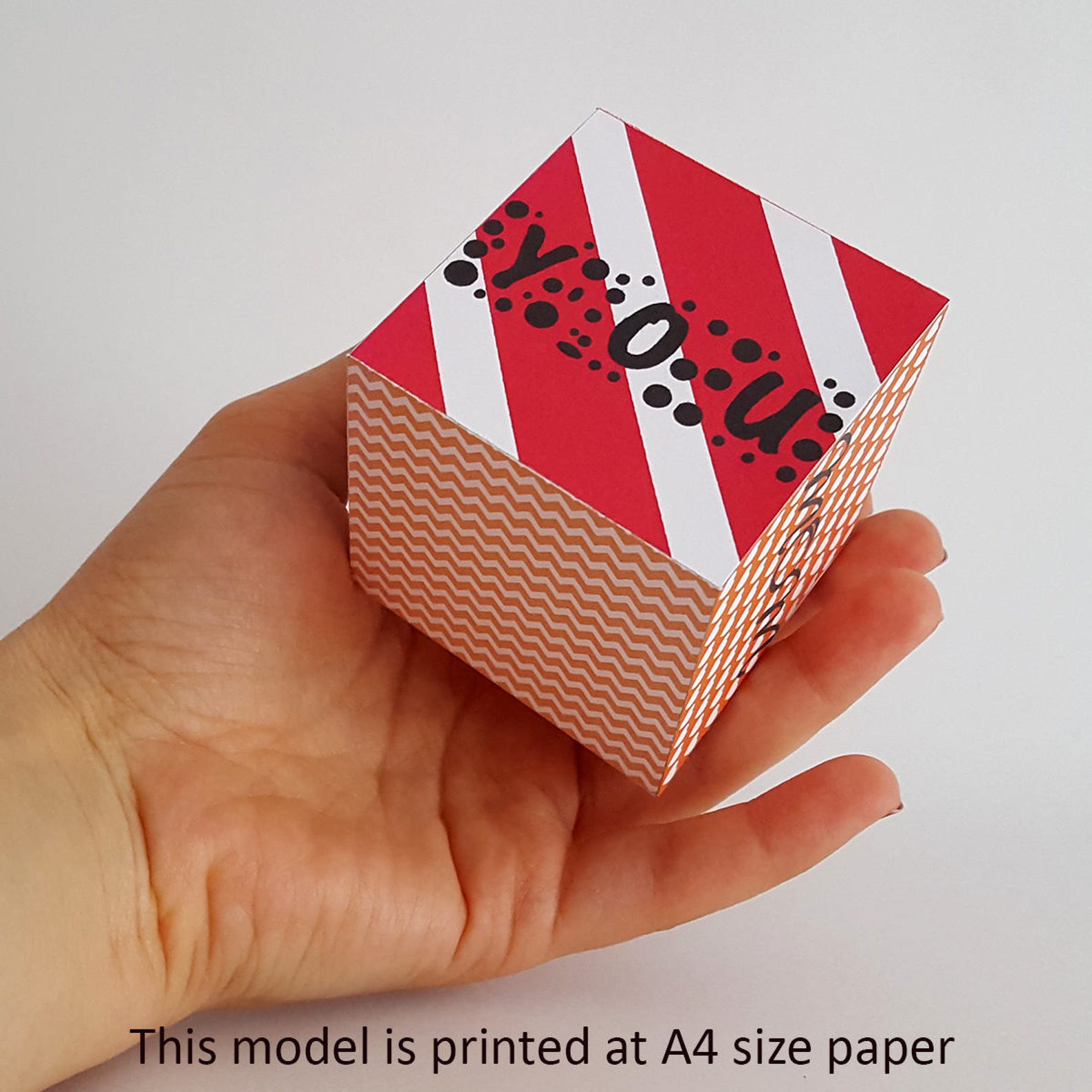 Mothers Day Gift for Mom, 3D Printable Paper, I Love You Mom, Cute Desk ...