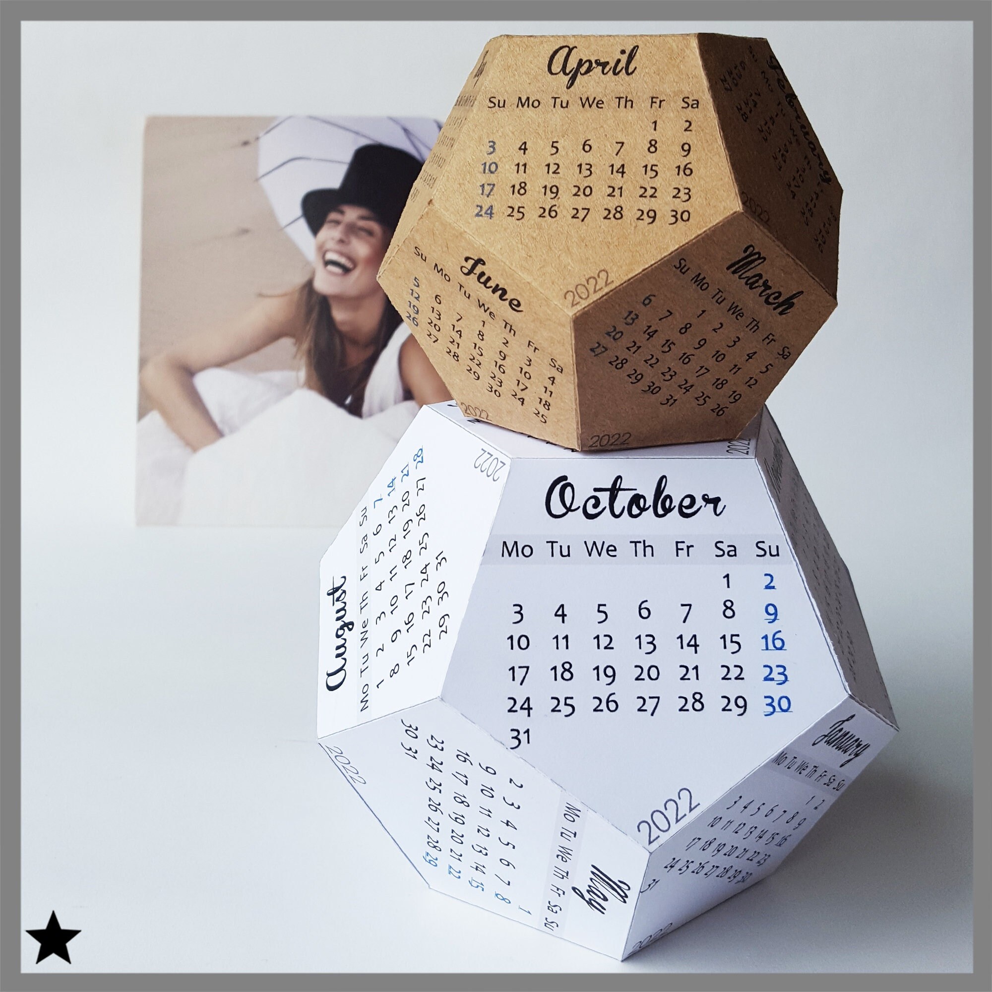 Printable Calendar 2023 Desk Calendar Block Office Decor for - Etsy