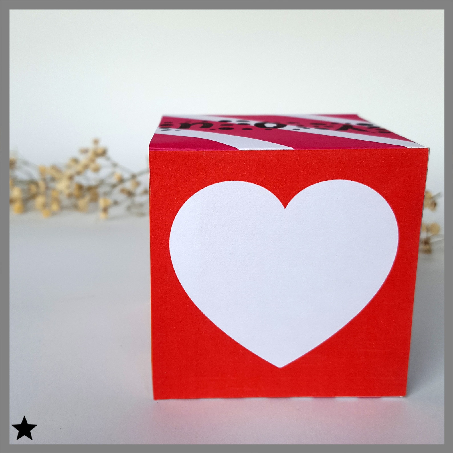 Mothers Day Gift for Mom, 3D Printable Paper, I Love You Mom, Cute Desk ...