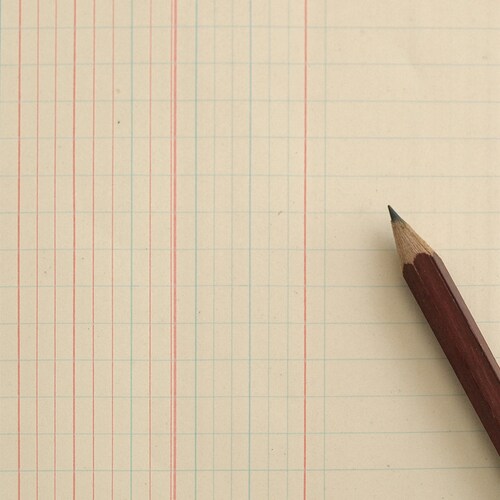 1940s ledger paper A3. Unused. Vintage paper. Vintage canvas and surfaces. Scrapbooking. Journal