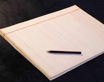 1940s ledger paper A3. Unused. Vintage paper. Vintage canvas and surfaces. Scrapbooking. Journal. Accounting. Graph paper. WW2paper. ww2