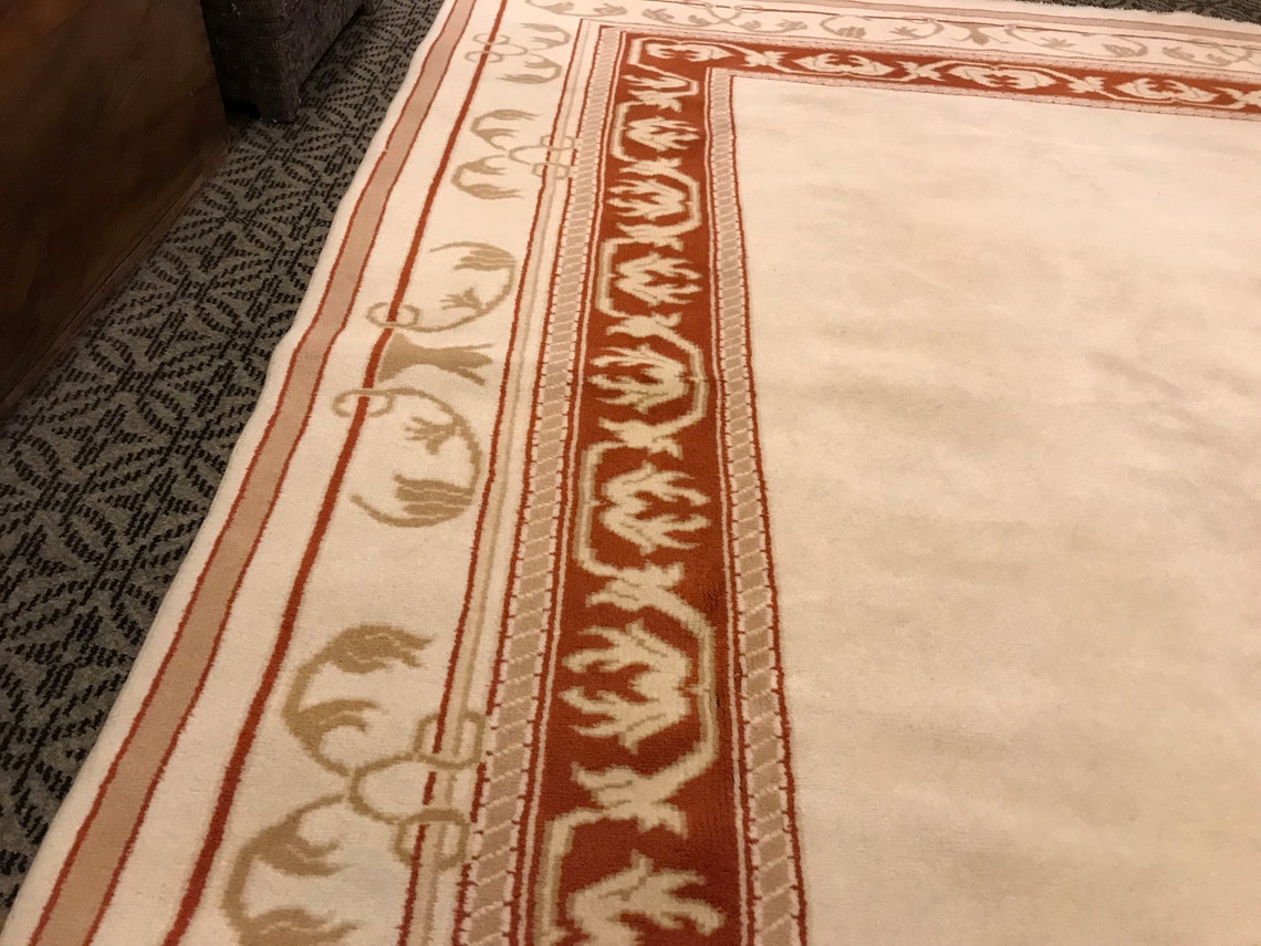 Antiker weißer Teppich 58x78 Fuß VINTAGE Türkischer | Etsy