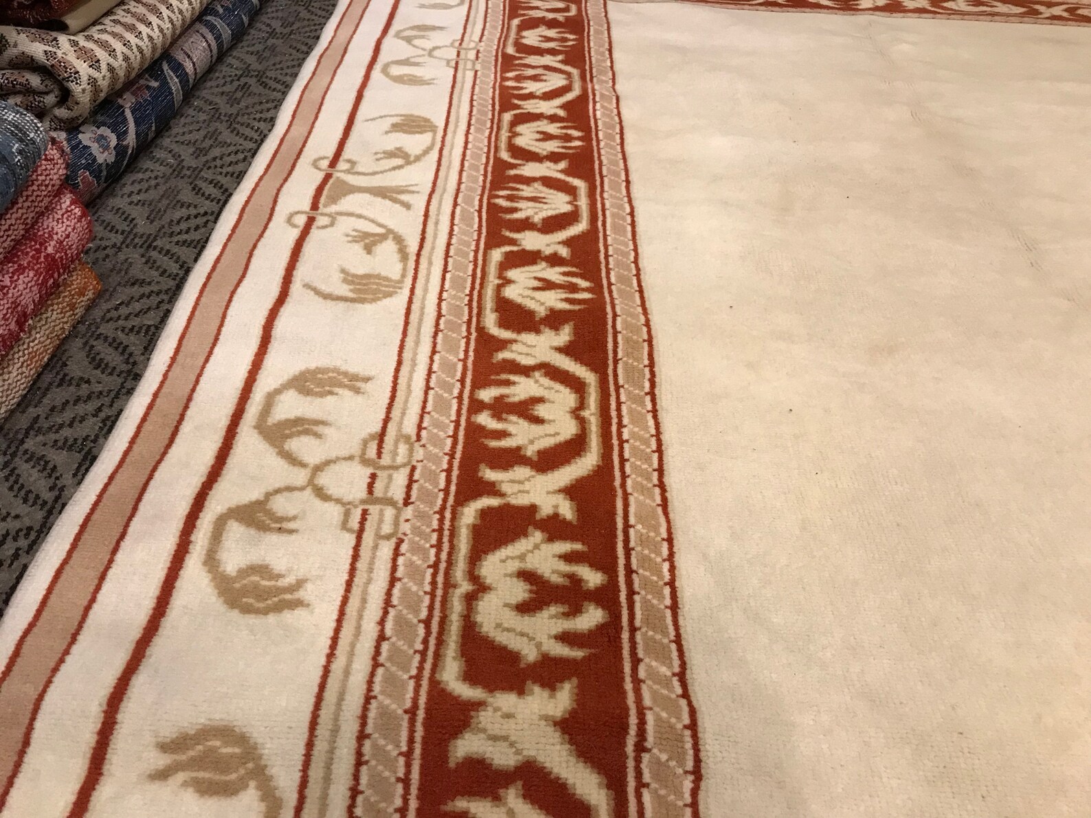 Antiker weißer Teppich 58x78 Fuß VINTAGE Türkischer | Etsy