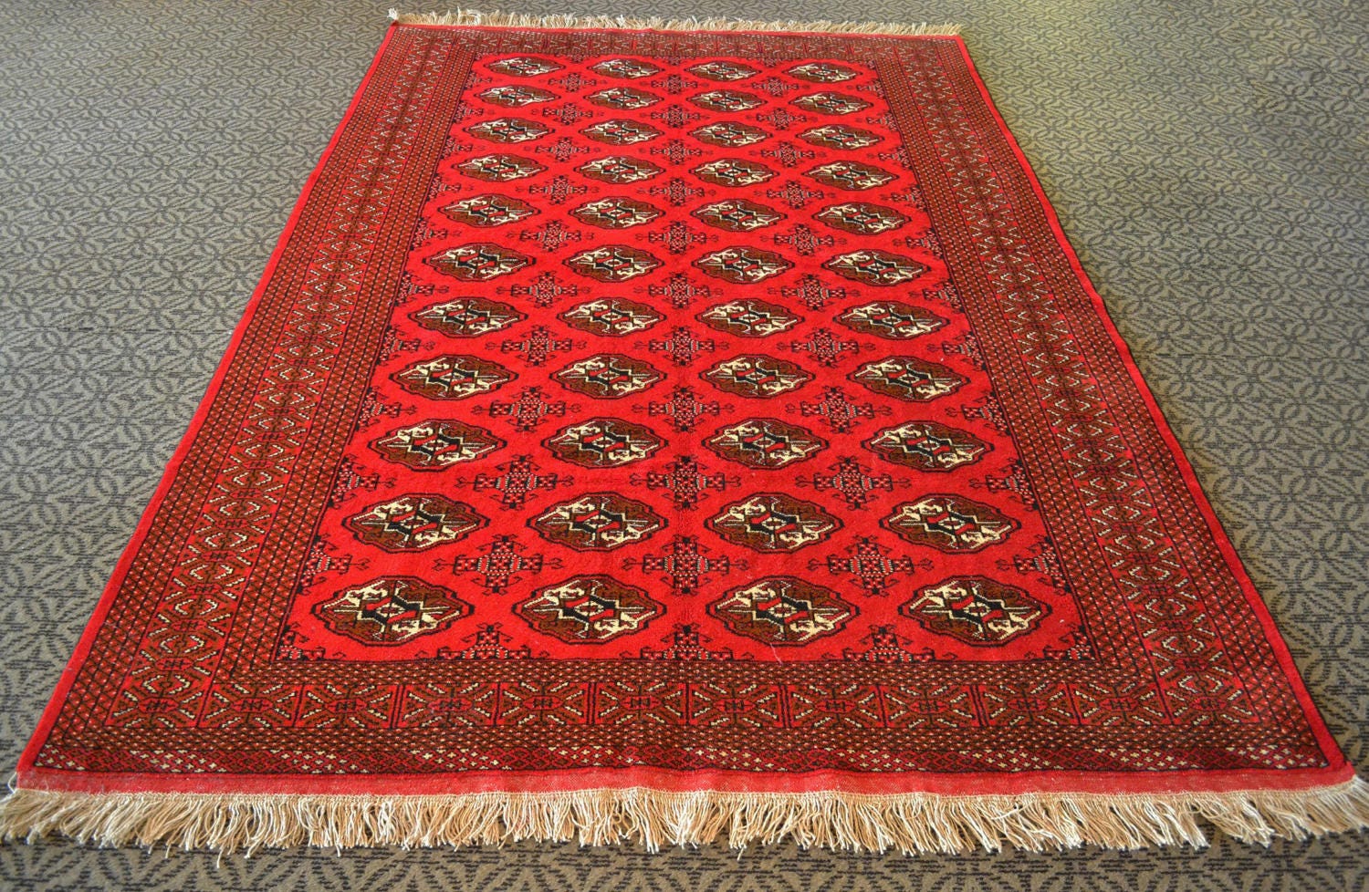 BOKHARA Rug RED Carpet Handmade Rug Ethnic Area Rug | Etsy