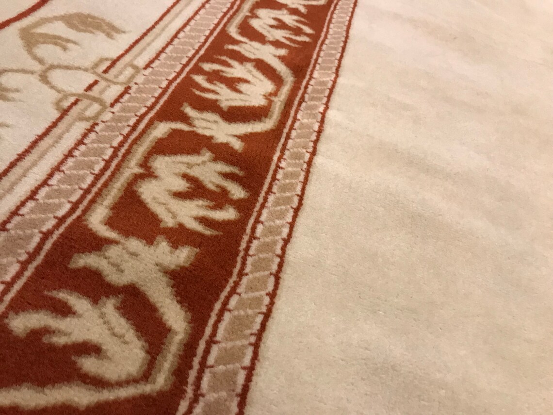 Antiker weißer Teppich 58x78 Fuß VINTAGE Türkischer | Etsy