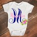 Vine monogram, Floral monogram, Baby shower gift, Newborn svg, Monogram letters, Monogram letter svg, Monogram baby onesie, Baby svg