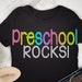 Preschool Rocks Svg, End of School Svg, Pre-K Shirt, Preschool Shirt Svg, Book Decals, School Svg, Last Day Shirt Svg PNG DXF, Cricut Files